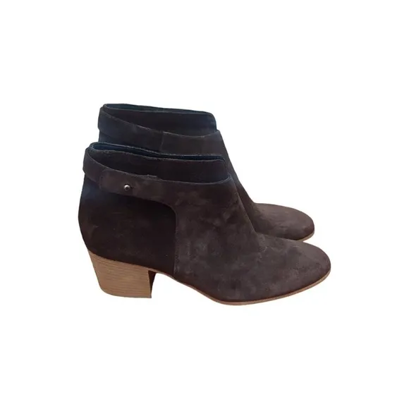 VINCE Harriet Limestone Suede Ankle Boots SIZE 7.5