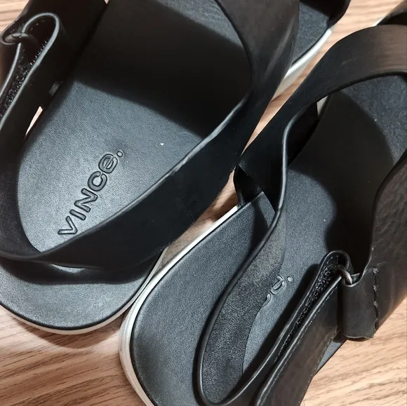 Vince Westport platform sandals in black