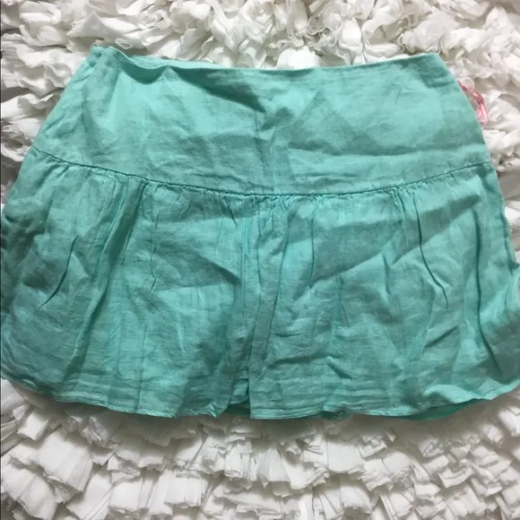 Vineyard Vines Ocean Blue Linen Skirt