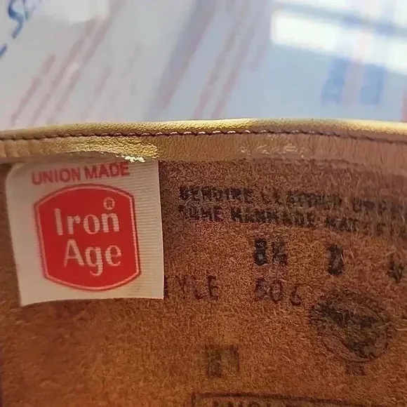 Vintage 1970 [ iron Age ] UNION MADE SIZE 8.5