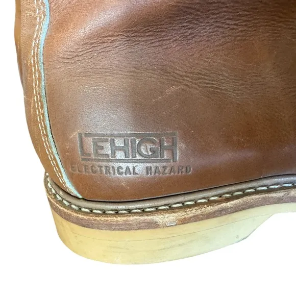 Vintage Brown Leather Lehigh Electrical Safery Boots Men’s 9.5 Rare
