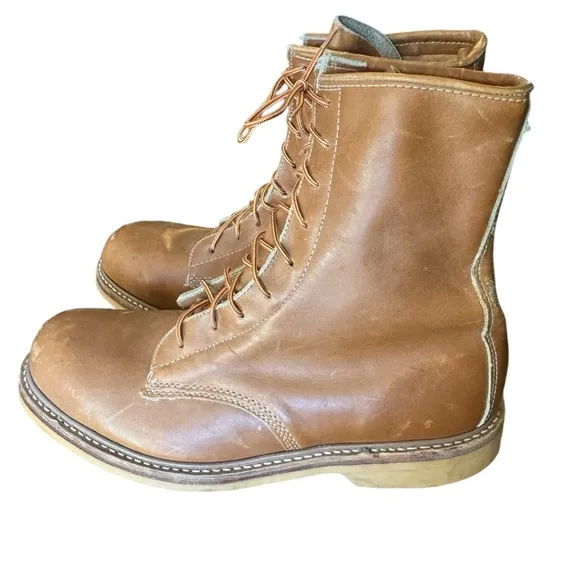 Vintage Brown Leather Lehigh Electrical Safery Boots Men’s 9.5 Rare