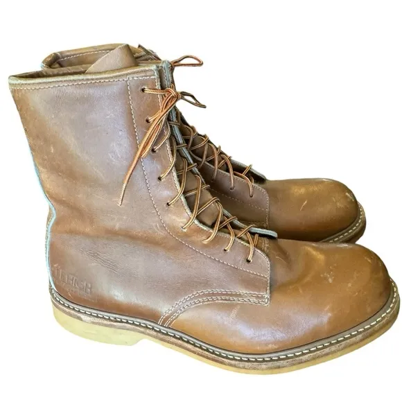 Vintage Brown Leather Lehigh Electrical Safery Boots Men’s 9.5 Rare