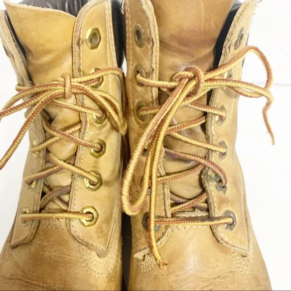 Vintage Classic Leather Wheat Nubuck Timberland Waterproof Work Boots 10361