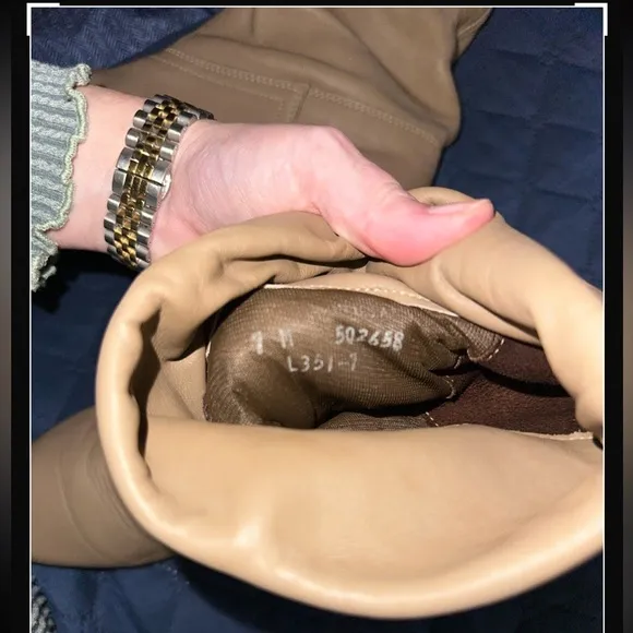 Vintage Dex Nude leather boots 7 M