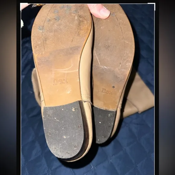 Vintage Dex Nude leather boots 7 M