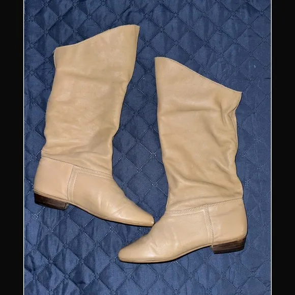 Vintage Dex Nude leather boots 7 M
