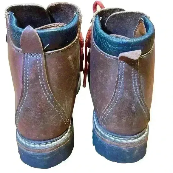 Vintage Dexter Brown Leather Hiking Mountain Boots Vibram Soles Men’s Size 5 USA