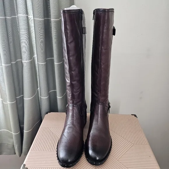 Vintage Foundry Co Boots Tall Leather Sahara Regular Calf Riding Neutral Casual
