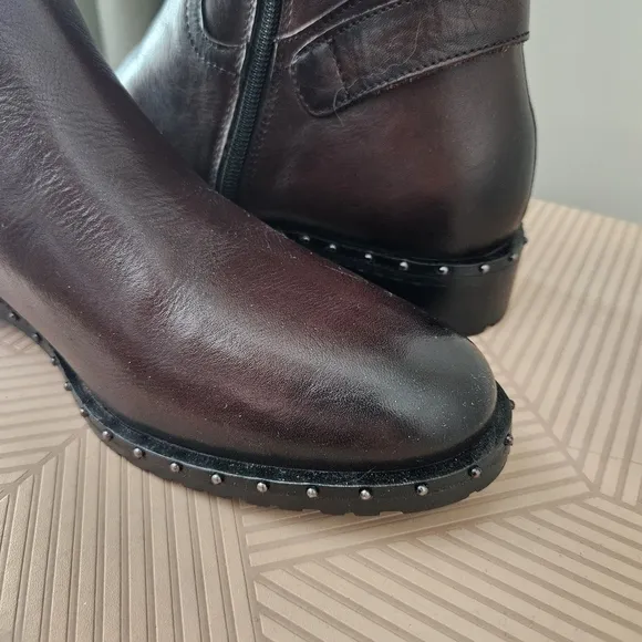Vintage Foundry Co Boots Tall Leather Sahara Regular Calf Riding Neutral Casual