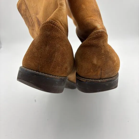Vintage Herman Shoe Boots Leather Shearling Lined Work Boots Men's 10