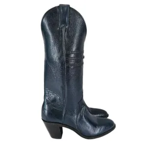 Vintage Justins Women's Boots Tall Blue 5.5