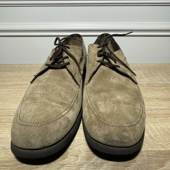 Vintage Men's Hush Puppies Houn Dawg Beige Duke II Suede Shoes Size 12M W/OBox
