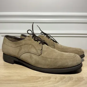 Vintage Men's Hush Puppies Houn Dawg Beige Duke II Suede Shoes Size 12M W/OBox