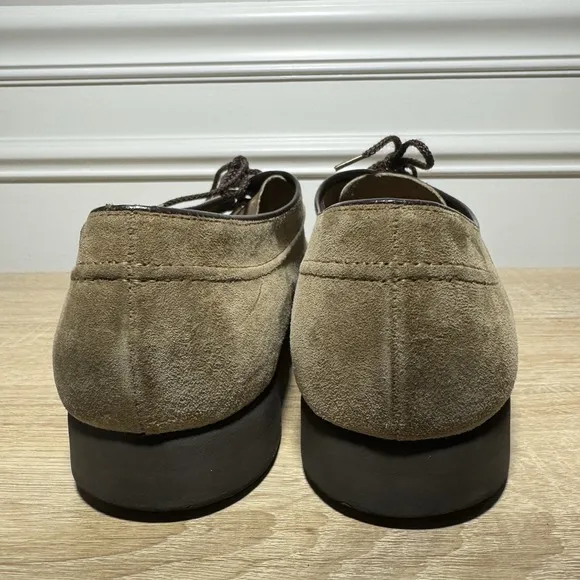Vintage Men's Hush Puppies Houn Dawg Beige Duke II Suede Shoes Size 12M W/OBox