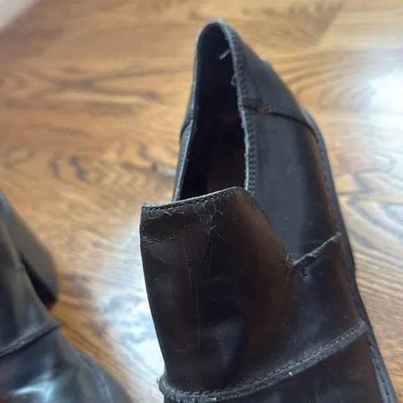 Vintage Mudd Black platform Leather Women's Shoes