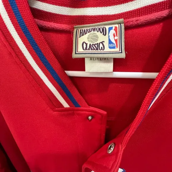 Vintage Philadelphia 76ers Iverson Snap Warm-up Shooting Jacket #3
