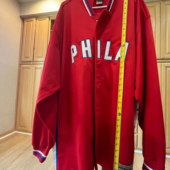 Vintage Philadelphia 76ers Iverson Snap Warm-up Shooting Jacket #3