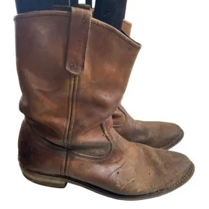 Vintage Red Wing Men's Pecos Brown Leather Western Work Boots Sz 11.5C USA Made