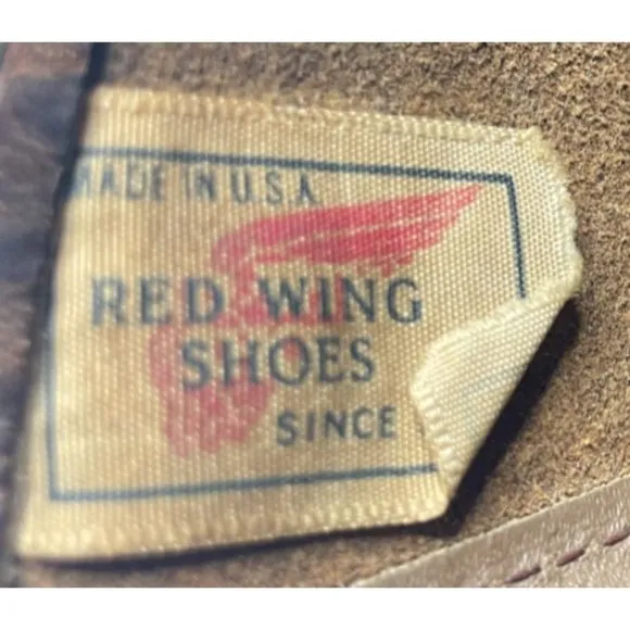 Vintage Red Wing Men's Pecos Brown Leather Western Work Boots Sz 11.5C USA Made