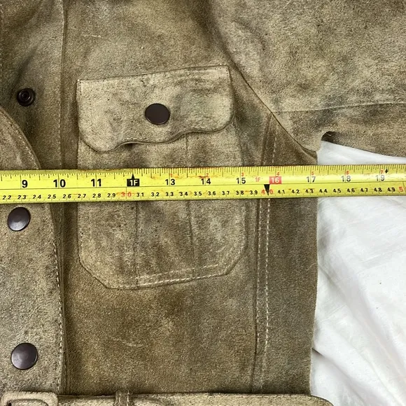 Vintage Suede Trench Coat
