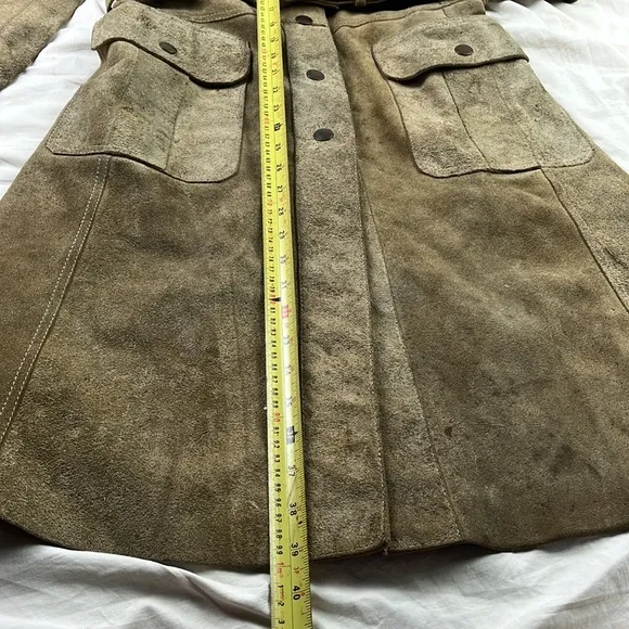 Vintage Suede Trench Coat