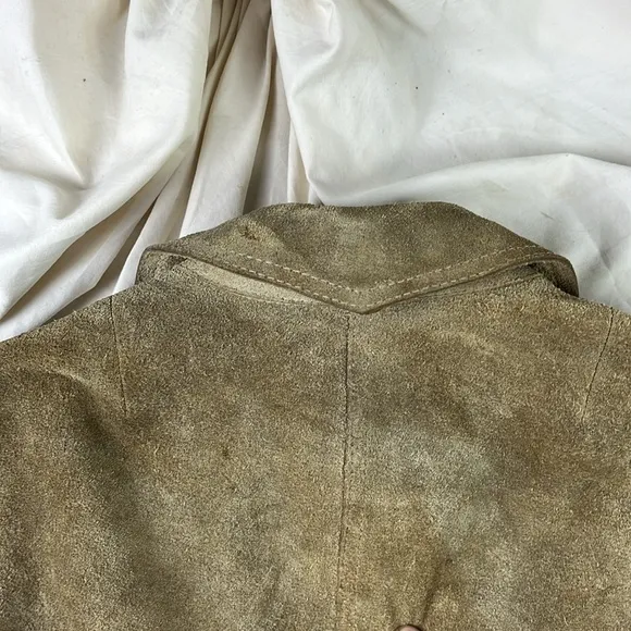 Vintage Suede Trench Coat