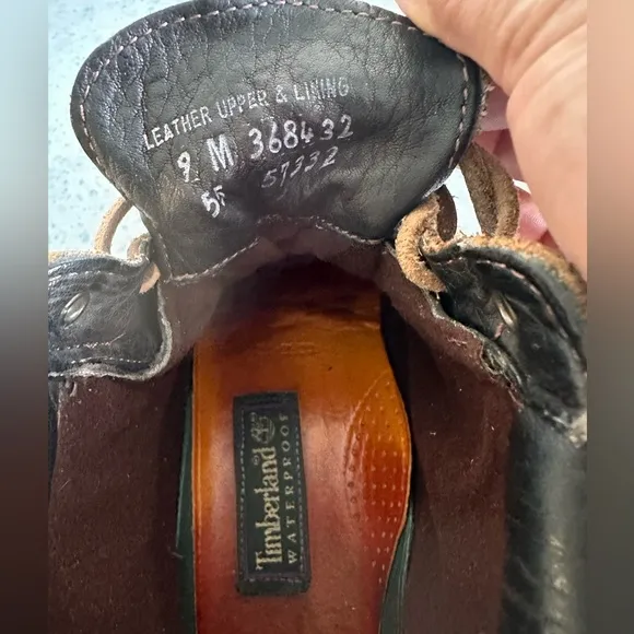 Vintage Timberland Boots Black Brown.