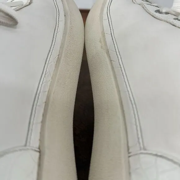Vionic Shoes Wm 10 Winny White Leather Nappa Comfort Lace Up Sneakers Casual