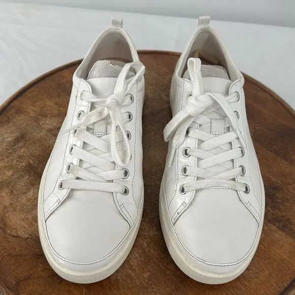 Vionic Shoes Wm 10 Winny White Leather Nappa Comfort Lace Up Sneakers Casual