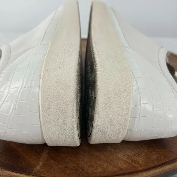 Vionic Shoes Wm 10 Winny White Leather Nappa Comfort Lace Up Sneakers Casual