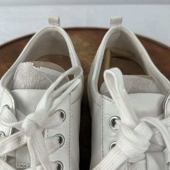 Vionic Shoes Wm 10 Winny White Leather Nappa Comfort Lace Up Sneakers Casual