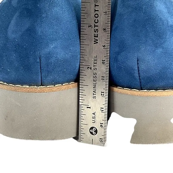 Vionic Shoes Womens Size 9.5 Blue Teagan Loafer Lace Up Arch Support comfort