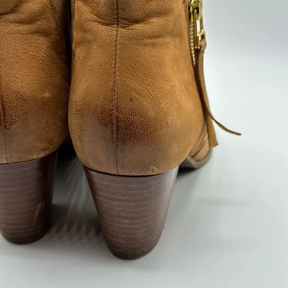 Vionic Women's Sterling Casual Booties in Saddle Leather Size 9