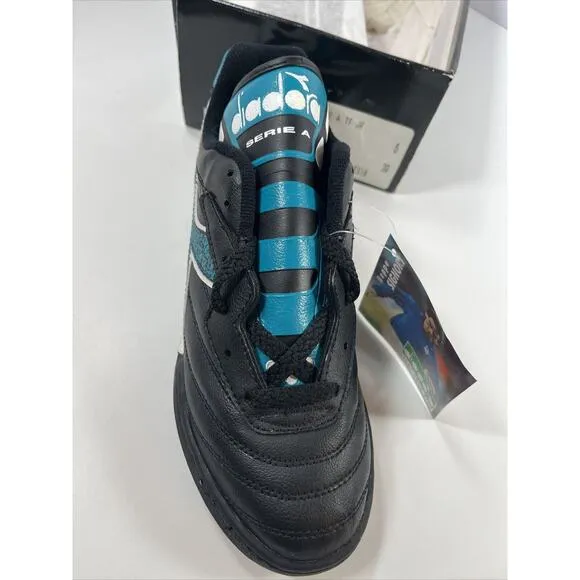 VTG Diadora Serie A Jr Sz 6 Soccer Cleats Shoes Beppe Signori Signature Edition