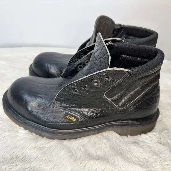 VTG Dr Martens Men’s Sz 9 Satra Industrial Steel Toe Work Boots Made In England