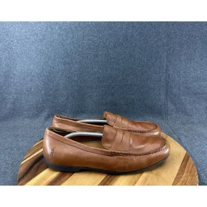 Vtg Polo Ralph Lauren Loafers Mens 13D Brown Adante Leather Slip On Shoes