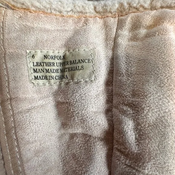VTG Y2K Icon REPORT Norfolk Sleigh Platform Tall Boots Lace-up Buckle Tan Size 6