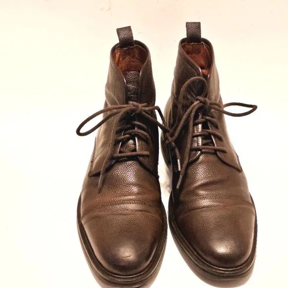 Warfield and Grand Brown Cap Toe Mens Lace Up Chukka Casual Boots 73807 Size 8