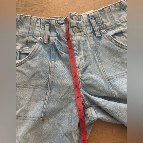 We The Free Extreme Measures Barrel Jean shorts free people short 24 light wash