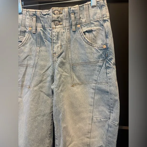 We The Free Extreme Measures Barrel Jean shorts free people short 24 light wash