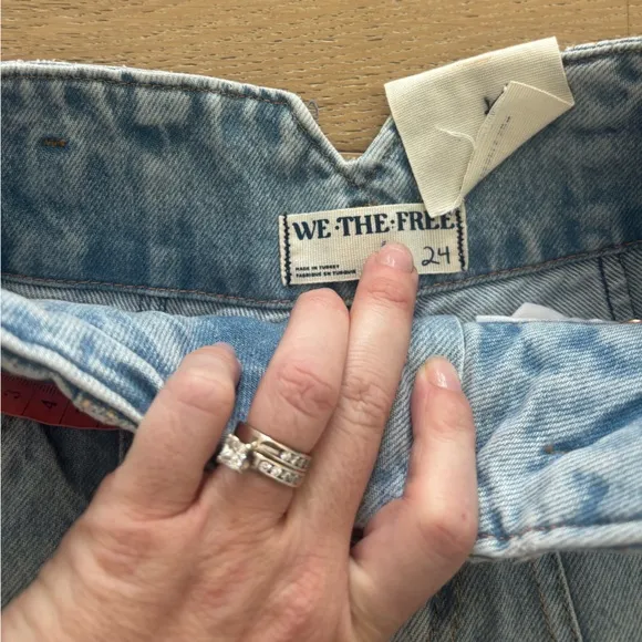 We The Free Extreme Measures Barrel Jean shorts free people short 24 light wash