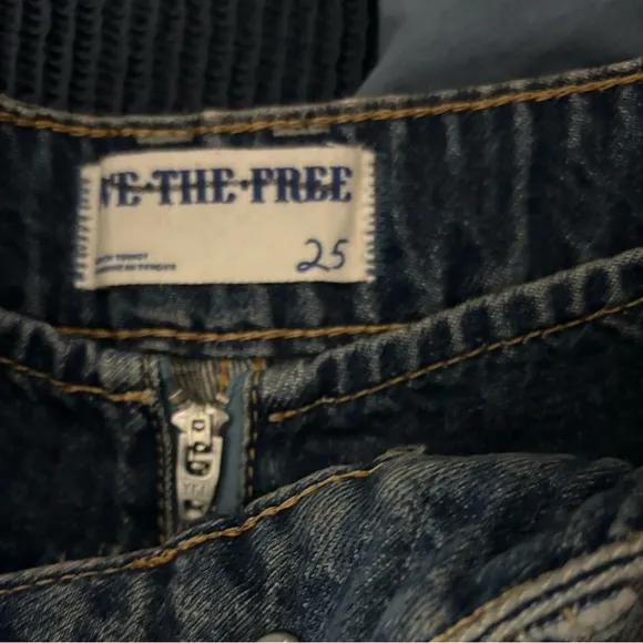 We The Free Prince Street Denim Shorts NWT Size 25 Color Bluest Eyes