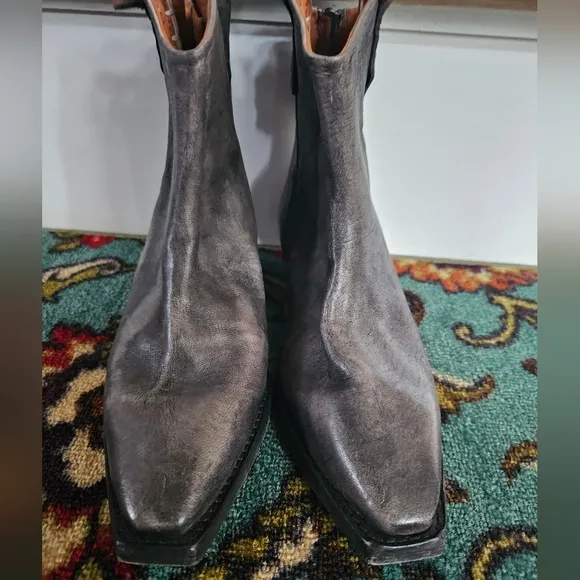 We The Free Wade Distressed Ankle Boots  Color:  Washed Black