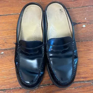Weejun G.H Bass black slip on Penny loafer leather classic size 7.5