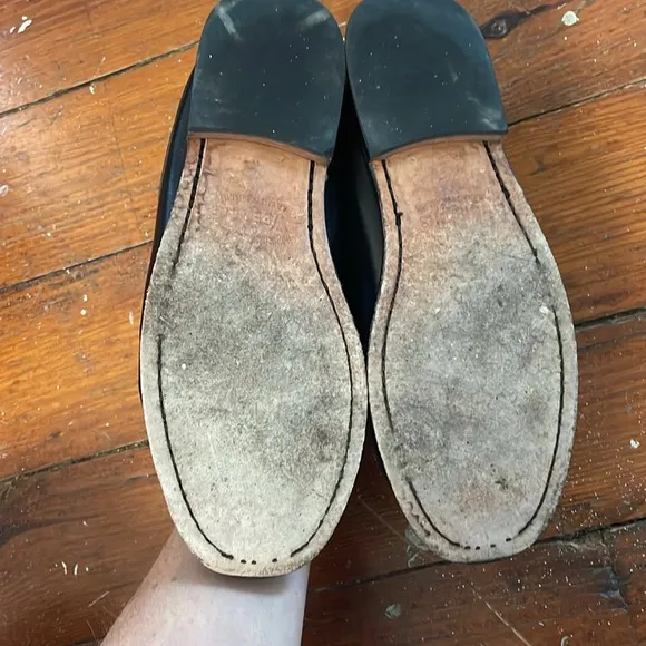 Weejun G.H Bass black slip on Penny loafer leather classic size 7.5