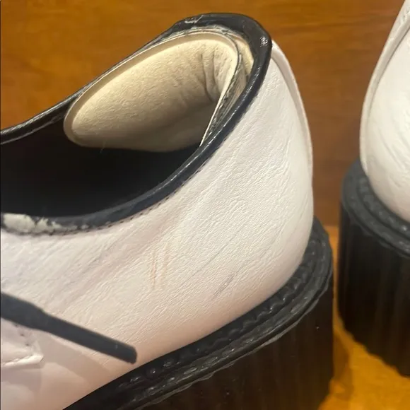 White and Black Platform Shoes