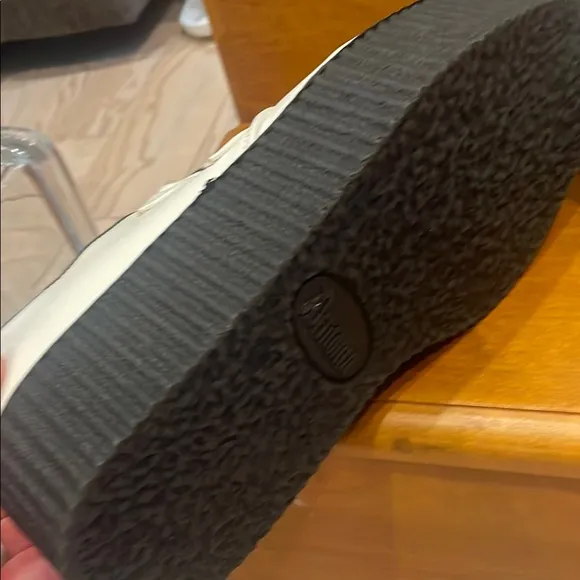 White and Black Platform Shoes