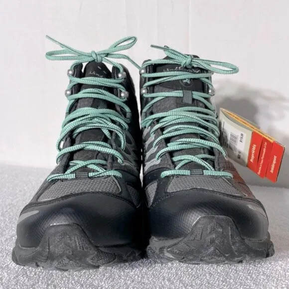 Wind River Grey Black Teal Lace Up Ankle Boots Activewear Hiking Boots 10 NWT