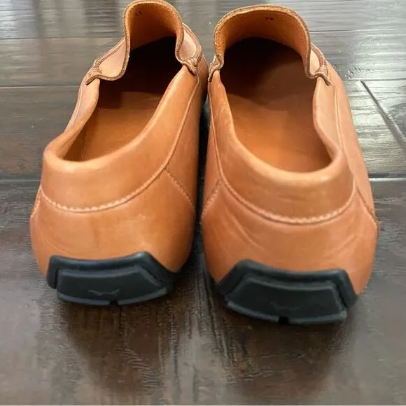 Wolf &amp; Shepherd Men's Loafers Brown Leather Shoes Size 13